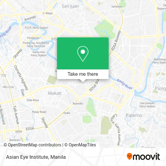 Asian Eye Institute map
