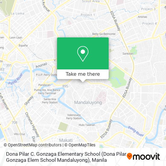 Dona Pilar C. Gonzaga Elementary School (Dona Pilar Gonzaga Elem School Mandaluyong) map