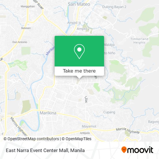 East Narra Event Center Mall map