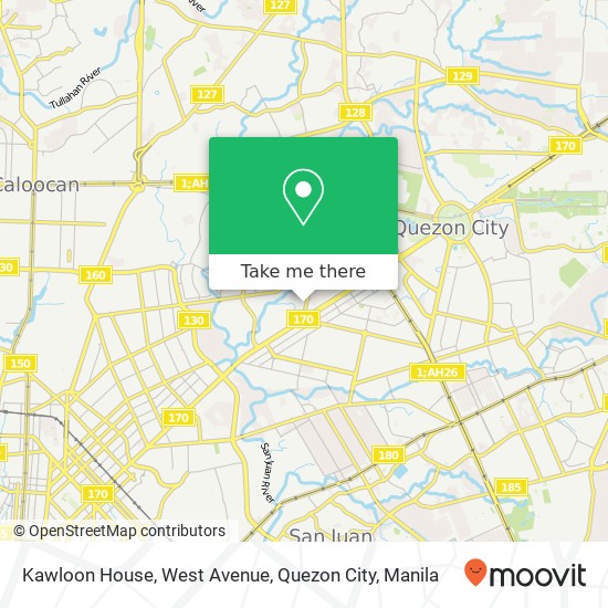 Kawloon House, West Avenue, Quezon City map