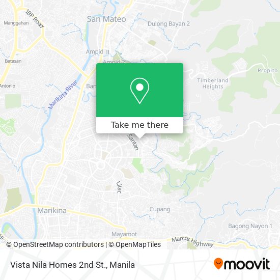 Vista Nila Homes 2nd St. map