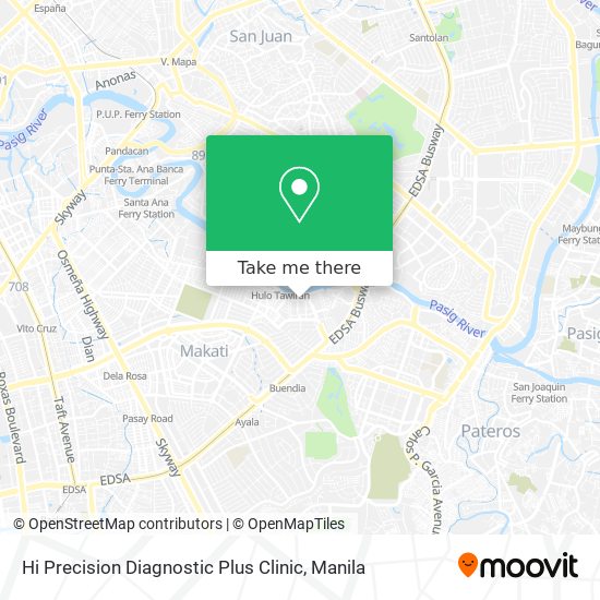 Hi Precision Diagnostic Plus Clinic map
