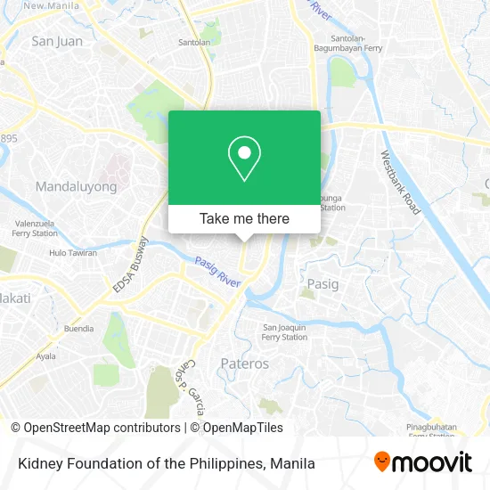 Kidney Foundation of the Philippines map