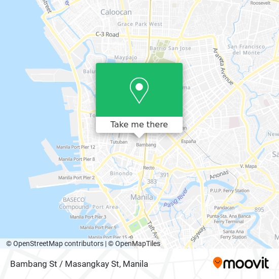 Bambang St / Masangkay St map