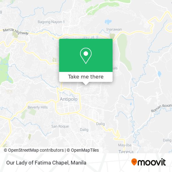 Our Lady of Fatima Chapel map