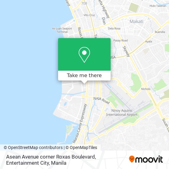Asean Avenue corner Roxas Boulevard, Entertainment City map