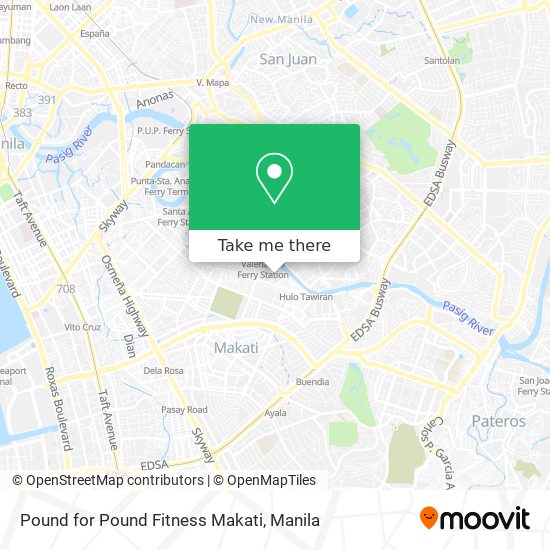 Pound for Pound Fitness Makati map