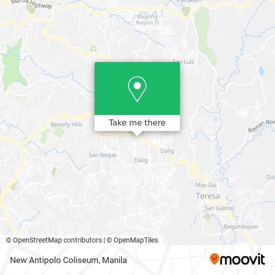 New Antipolo Coliseum map