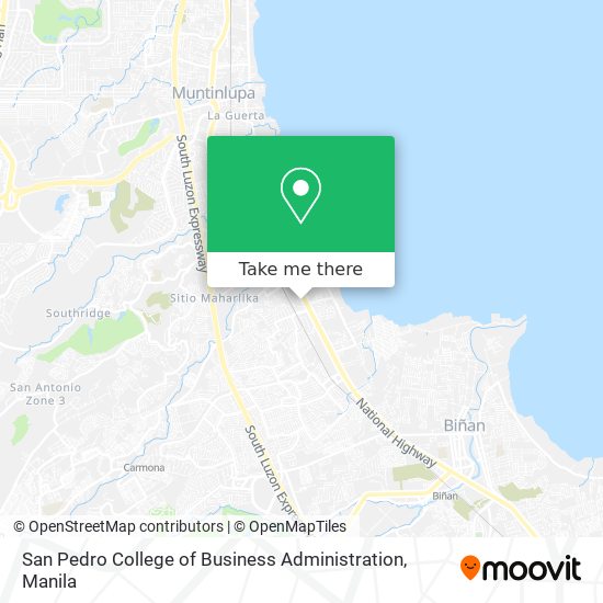 San Pedro College of Business Administration map