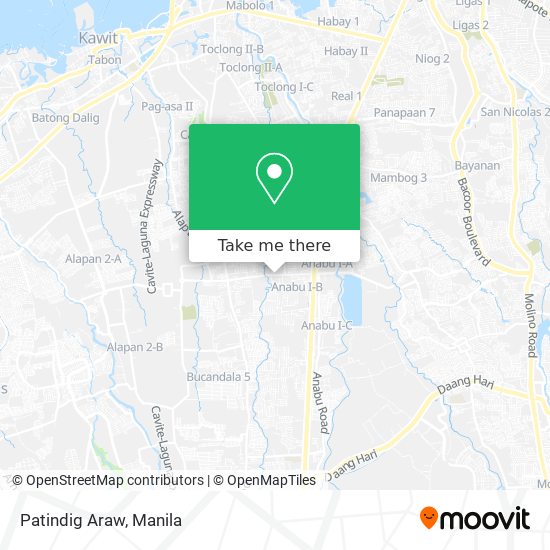 Patindig Araw map