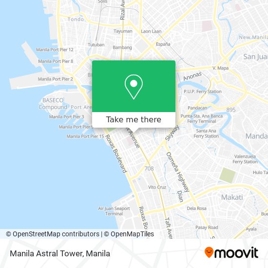 Manila Astral Tower map