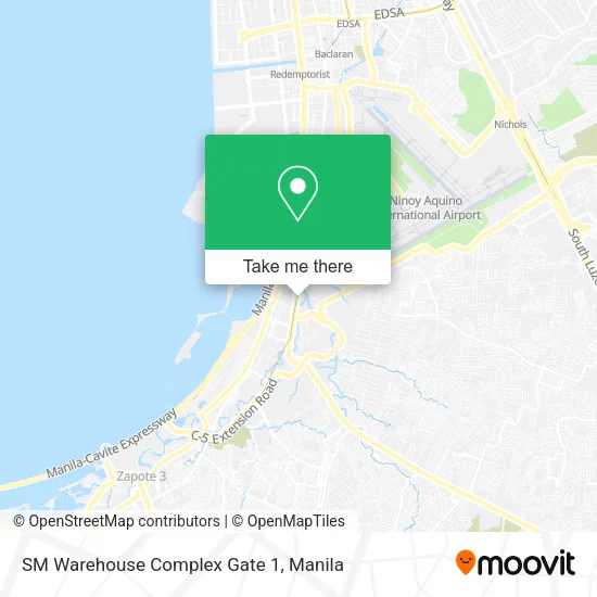 SM Warehouse Complex Gate 1 map