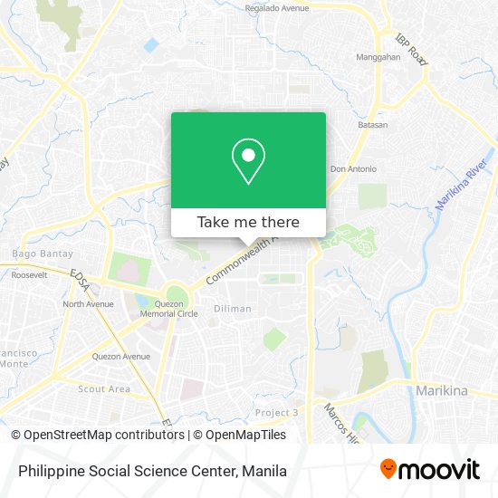Philippine Social Science Center map