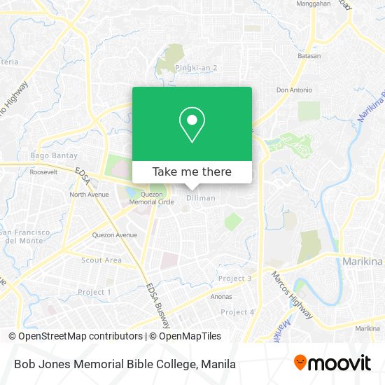 Bob Jones Memorial Bible College map