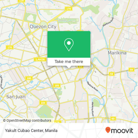 Yakult Cubao Center map
