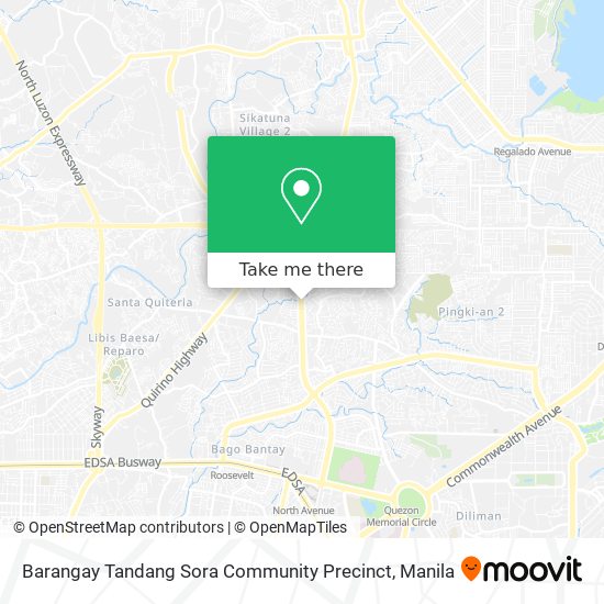 Barangay Tandang Sora Community Precinct map