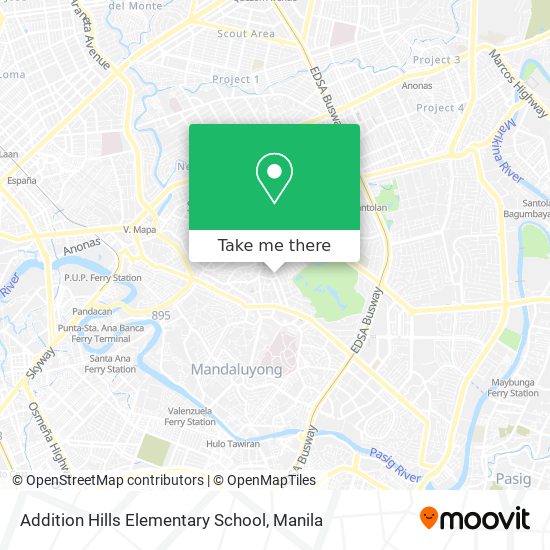 Addition Hills Elementary School map