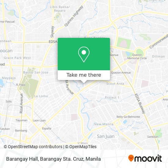 Barangay Hall, Barangay Sta. Cruz map