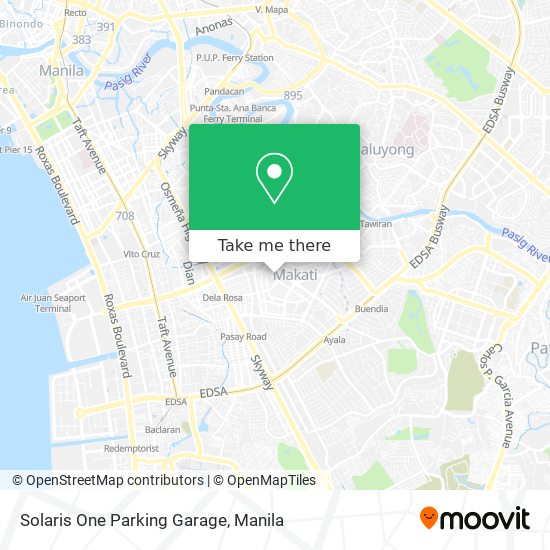 Solaris One Parking Garage map