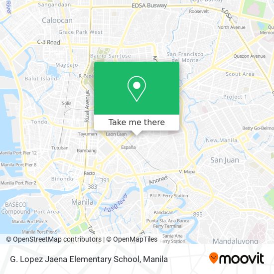 G. Lopez Jaena Elementary School map