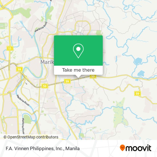 F.A. Vinnen Philippines, Inc. map