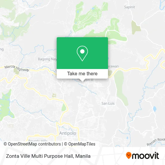 Zonta Ville Multi Purpose Hall map
