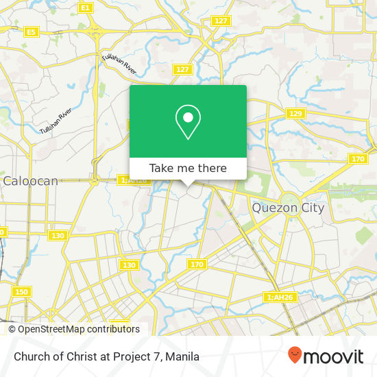 Church of Christ at Project 7 map