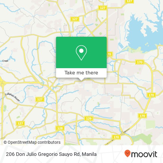 206 Don Julio Gregorio Sauyo Rd map