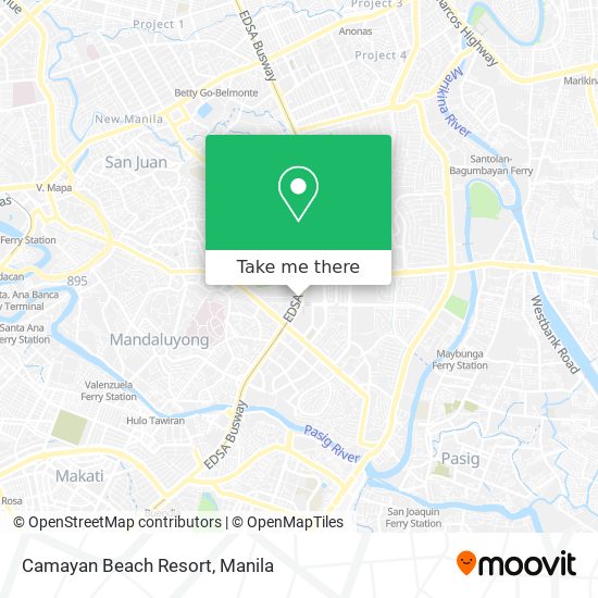 Camayan Beach Resort map