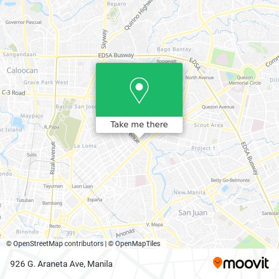 926 G. Araneta Ave map