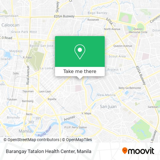 Barangay Tatalon Health Center map