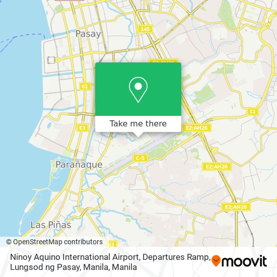 Ninoy Aquino International Airport, Departures Ramp, Lungsod ng Pasay, Manila map