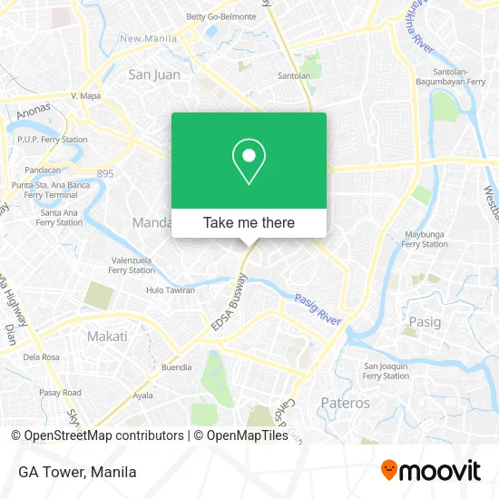 GA Tower map