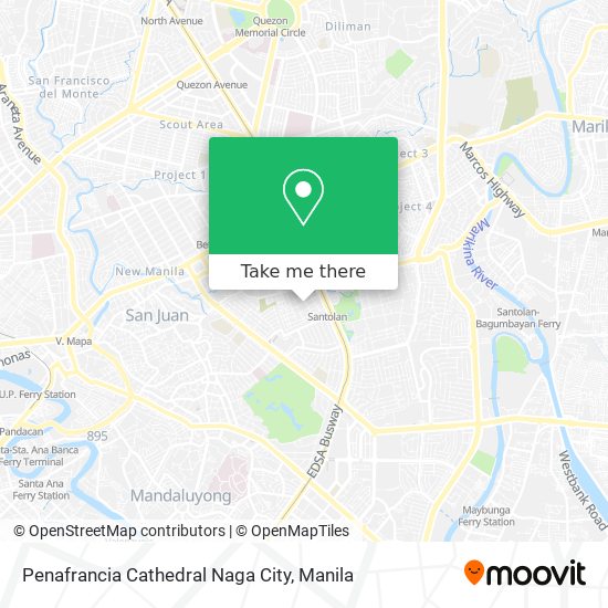 Penafrancia Cathedral Naga City map