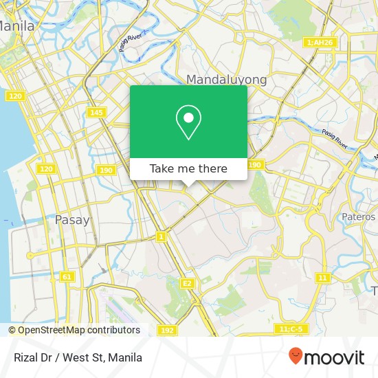 Rizal Dr / West St map