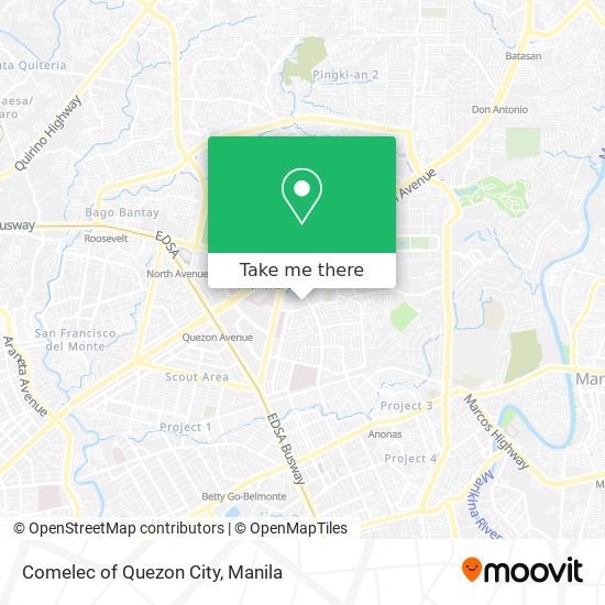 Comelec of Quezon City map