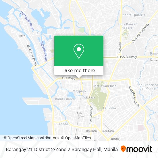 Barangay 21 District 2-Zone 2 Barangay Hall map