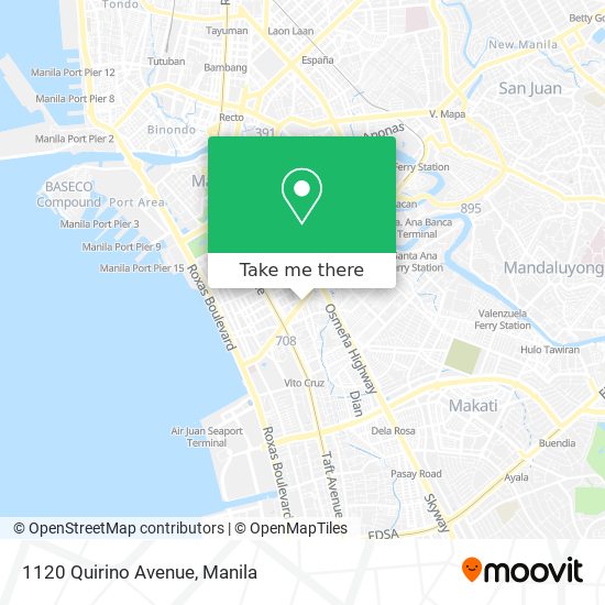 1120 Quirino Avenue map