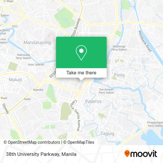 38th University Parkway map