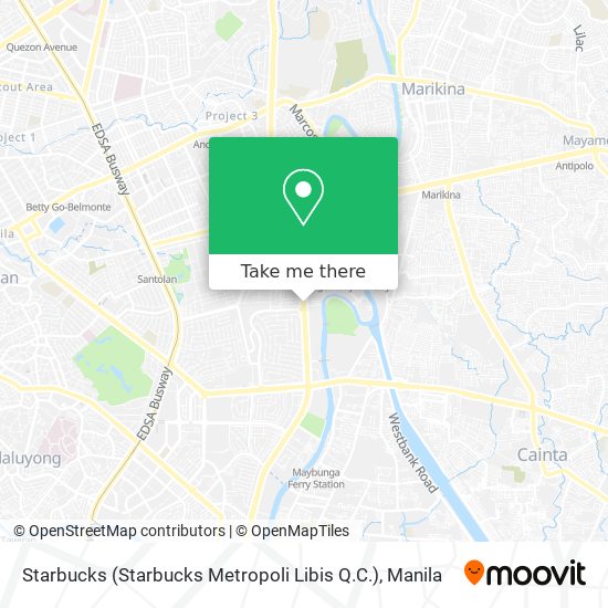 Starbucks (Starbucks Metropoli Libis Q.C.) map