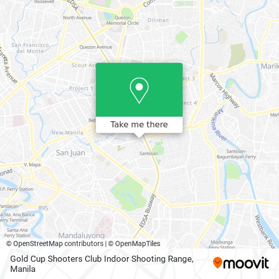 Gold Cup Shooters Club Indoor Shooting Range map