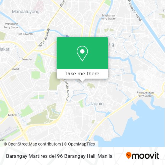 Barangay Martires del 96 Barangay Hall map