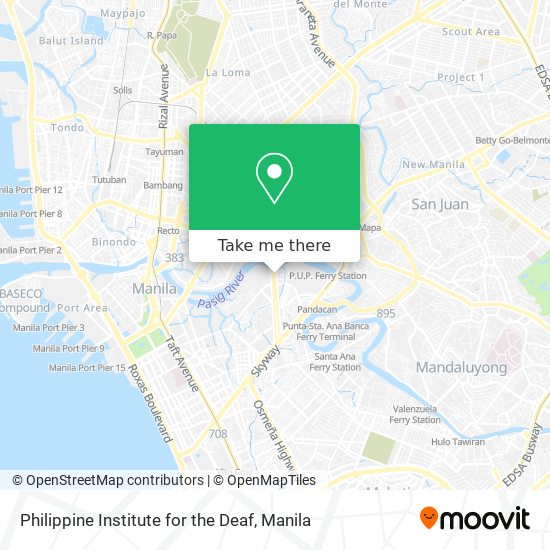 Philippine Institute for the Deaf map