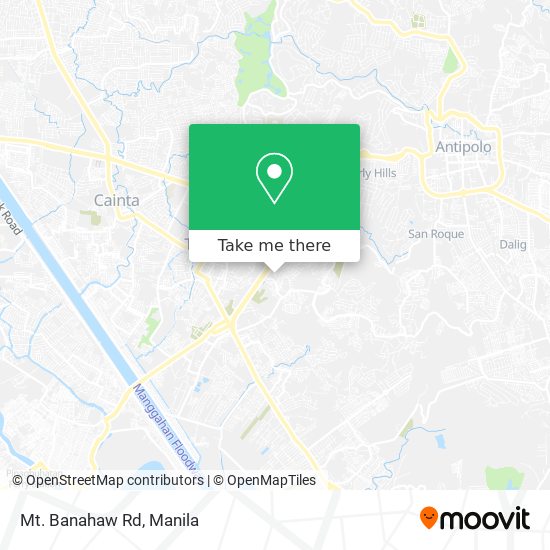 Mt. Banahaw Rd map