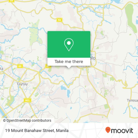 19 Mount Banahaw Street map