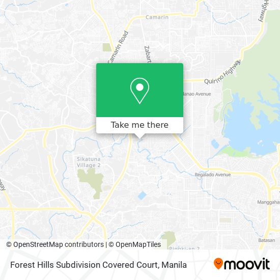 Forest Hills Subdivision Covered Court map