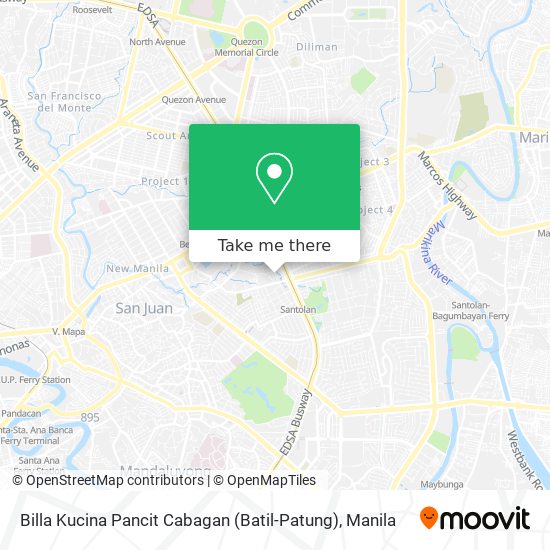 Billa Kucina Pancit Cabagan (Batil-Patung) map