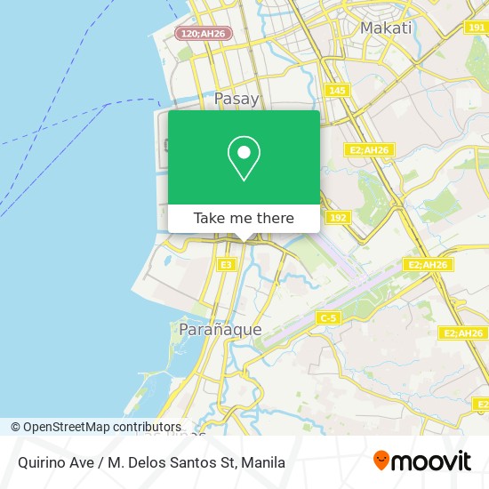 Quirino Ave / M. Delos Santos St map