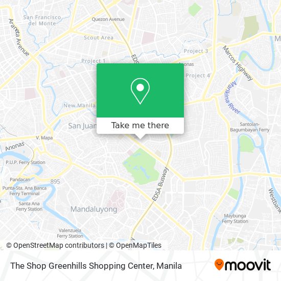 The Shop Greenhills Shopping Center map