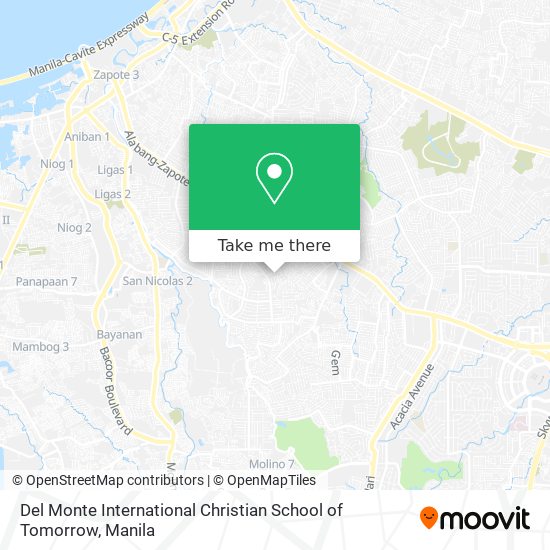 Del Monte International Christian School of Tomorrow map